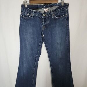 Lucky Brand Lil Maggie Low Rise Flare Jeans Womens 6 28x31 Y2K 90s Vintage Style